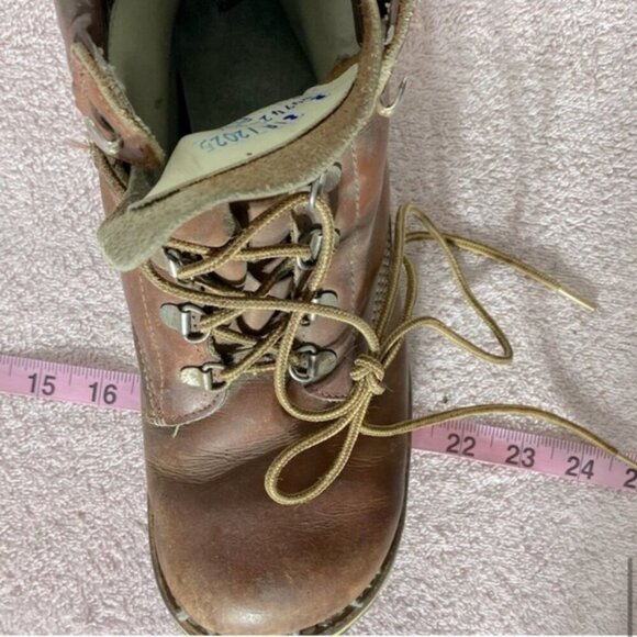 Vintage Scats Matterhorn Brown Leather Lace Up Hiking Mountaineering Boots 8 - Picture 13 of 15